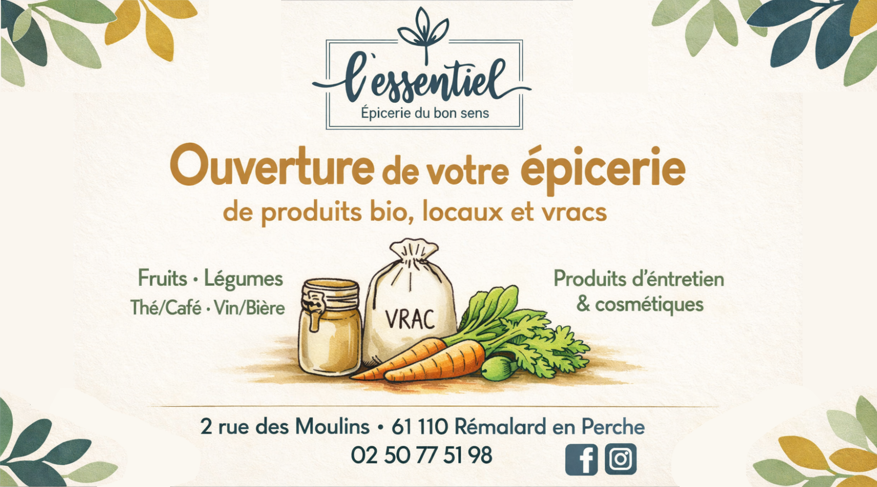 L'Essentiel, Épicerie du bon sens